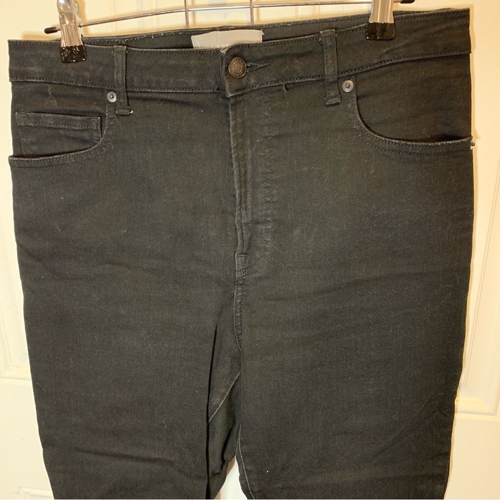 Everlane The Curvy High-Rise Skinny Jean Jeans Size 31 Crop Shade Black - Picture 2 of 7